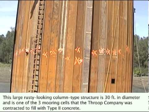 Type II Concrete Placed in Mooring Cells on Ohio River, IL