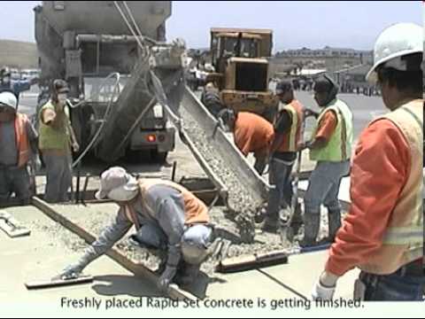 Fast Setting Concrete to Replace Driveway for Commercial Fueling Station in Corona, CA
