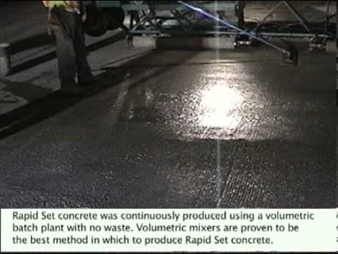 Caltrans Freeway Rapid Set Concrete Work at Night in Santa Nella, CA