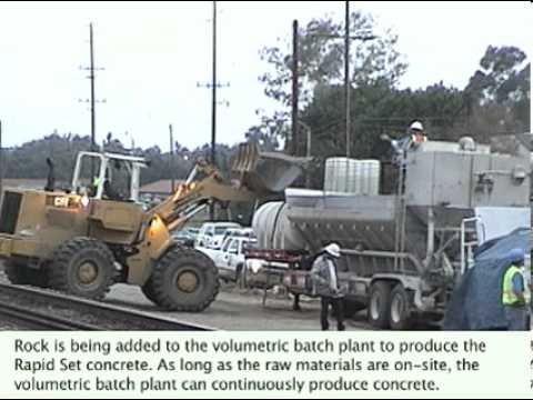 Rapid Set Concrete Used for Railroad Sound Wall Footings in Anaheim, CA