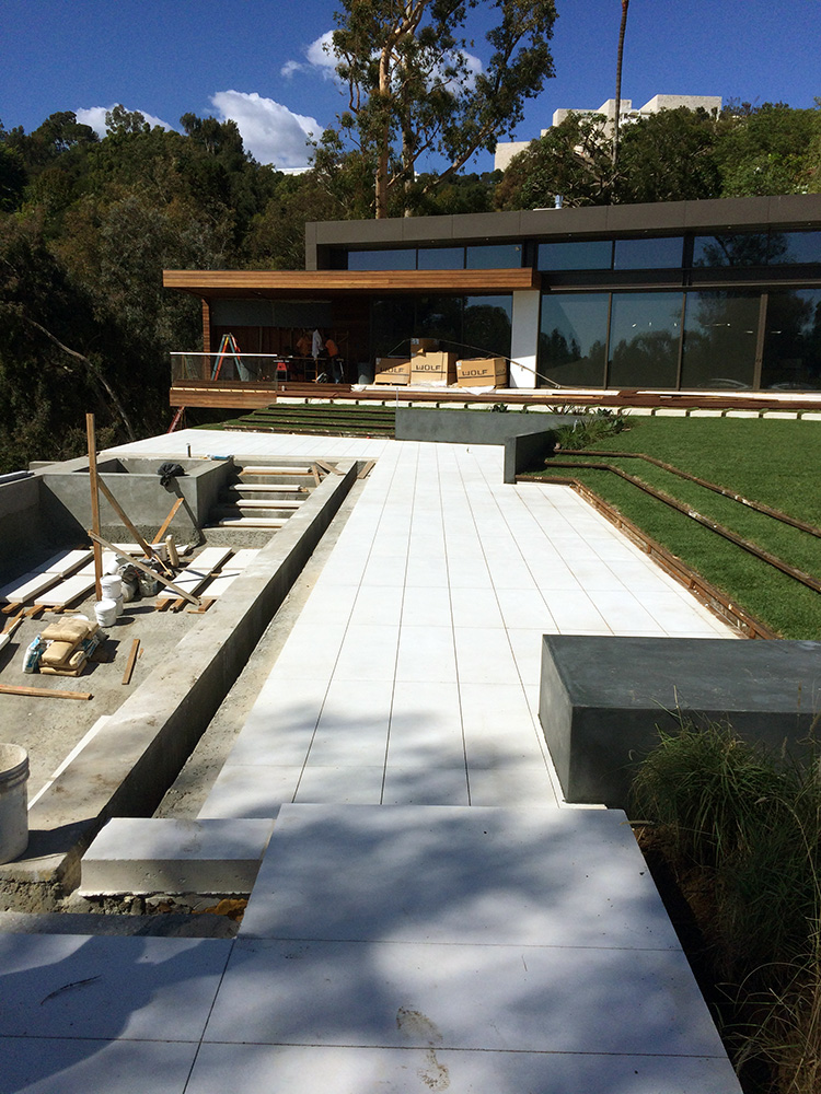 White Concrete at Luxury Home